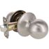 Round Passage Hall/Closet Door Knob 2-3/8" and 2-3/4" Backset Grade 3 Satin Chrome