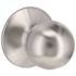 Round Passage Hall/Closet Door Knob 2-3/8" and 2-3/4" Backset Grade 3 Satin Chrome
