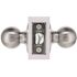 Round Passage Hall/Closet Door Knob 2-3/8" and 2-3/4" Backset Grade 3 Satin Chrome
