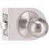 Round Passage Hall/Closet Door Knob 2-3/8" and 2-3/4" Backset Grade 3 Satin Chrome