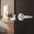Straight Entry Door Lever 2-3/8" and 2-3/4" Backset Grade 3 Satin Chrome