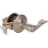 Wave Entry Door Lever 2-3/8" and 2-3/4" Backset Grade 3 Satin Nickel