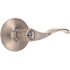 Wave Entry Door Lever 2-3/8" and 2-3/4" Backset Grade 3 Satin Nickel