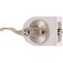 Wave Entry Door Lever 2-3/8" and 2-3/4" Backset Grade 3 Satin Nickel