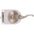 Wave Entry Door Lever 2-3/8" and 2-3/4" Backset Grade 3 Satin Nickel