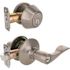 Wave Deadbolt and Entry Combo 2-3/8" and 2-3/4" Backset Grade 3 Satin Nickel