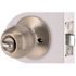 Round Privacy Bed/Bath Door Knob 2-3/8" and 2-3/4" Backset Grade 3 Satin Nickel 6-Pack