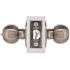 Round Privacy Bed/Bath Door Knob 2-3/8" and 2-3/4" Backset Grade 3 Satin Nickel 6-Pack
