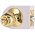 Round Entry Door Knob 2-3/8" and 2-3/4" Backset Grade 3 Bright Brass