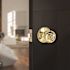 Round Entry Door Knob 2-3/8" and 2-3/4" Backset Grade 3 Bright Brass