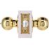 Round Entry Door Knob 2-3/8" and 2-3/4" Backset Grade 3 Bright Brass
