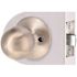 Round Passage Hall/Closet Door Knob 2-3/8" and 2-3/8" Backset Grade 3 Satin Stainless Steel