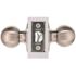 Round Passage Hall/Closet Door Knob 2-3/8" and 2-3/8" Backset Grade 3 Satin Stainless Steel