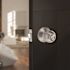 Round Entry Door Knob 2.375 and 2.75in. Backset Grade 3 Satin Stainless Steel