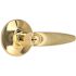 Straight Entry Door Lever 2-3/8" and 2-3/4" Backset Grade 3 Bright Brass