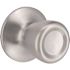 Tulip Passage Hall/Closet Door Knob 2-3/8" and 2 Backset Grade 3 Satin 3/4" 3/4" Chrome 6-Pack
