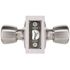 Tulip Passage Hall/Closet Door Knob 2-3/8" and 2 Backset Grade 3 Satin 3/4" 3/4" Chrome 6-Pack