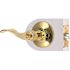 Wave Entry Door Lever 2-3/8" and 2-3/4" Backset Grade 3 Bright Brass