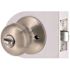 Flat Ball Privacy Bed/Bath Door Knob 2-3/8" and 2-3/4" Backset Grade 3 Satin Nickel