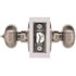 Flat Ball Privacy Bed/Bath Door Knob 2-3/8" and 2-3/4" Backset Grade 3 Satin Nickel