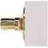 Wave Dummy Door Lever Left Handed Bright Brass