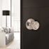 Tulip Dummy Door Knob Satin Nickel