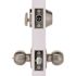 Round Deadbolt and Entry Combo Pack 2-3/8" and 2-3/4" Backset Grade 3 Satin Nickel