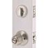 Round Deadbolt and Entry Combo Pack 2-3/8" and 2-3/4" Backset Grade 3 Satin Stainless Steel