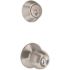 Round Deadbolt and Entry Combo Pack 2-3/8" and 2-3/4" Backset Grade 3 Satin Stainless Steel