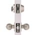 Round Deadbolt and Entry Combo Pack 2-3/8" and 2-3/4" Backset Grade 3 Satin Stainless Steel