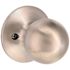 Round Dummy Door Knob Satin Stainless Steel and Satin Chrome