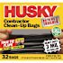 Husky 42 Gal. Heavy-Duty Contractor Clean-Up Bags with 20% PCR (50-Count)