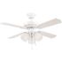 Seasons 42 Inch Dual Mount Ceiling Fan, 4" Blades, White