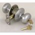 SCHLAGE Plymouth Storeroom Knob, Satin Chrome