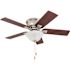 Seasons Quick Install 44 Inch Hugger Mount Callistoga Ceiling Fan, Nickel