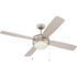 Seasons 52 Inch Dual Mount Ceiling Fan, Brushed Pewter, 4 Blades