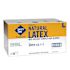 THE SAFETY ZONE Powder Free Latex Disposable Gloves, Natural, Large