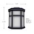 LiteCo 10-Watt Black Integrated LED Outdoor Wall Mount Lantern 4000K With Photocell