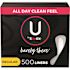 U by Kotex Barely There Thin Panty Liners, Light Absorbency, Regular Length, Unscented, 500 Count