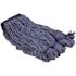 Renown Large 24oz Blue Blended Looped String Mop, 5 in. Headband (2-Pack)