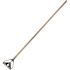 Renown 60 in. Wood Mop Handle Stirrup Quick Change Metal Head