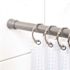 Zenna Home 72" Brushed Nickel Adjustable Tension Shower And Utility Rod