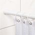 Zenna Home 60" White Adjustable Tension Shower And Utility Rod