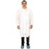 The Safety Zone PolyLite Lab Coat, Polypropylene, White, w/Pockets & Elastic Wrists, XL