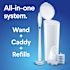 Clorox Disposable Toilet Wand Cleaning Kit, Caddy/Refills, Carton Of 6
