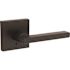 Kwikset Halifax Matte Black Universal Push-Button Lock Privacy Door Lever