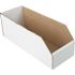 GENERIC 4-1/2 X 12" White Cardboard Bin Box 25 Per Package
