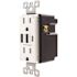 Maintenance Warehouse 15 Amp Duplex Receptacle With 2 Type A & 1 Type C USB PortsTamper Resistant 6.0A - White