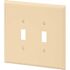 HD Supply-Maintenance Warehouse Maintenance Warehouse Jumbo Double Gang Toggle Wall Plate - Ivory - Package Of 10