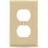 HD Supply-Maintenance Warehouse Maintenance Warehouse Single Gang Duplex Receptacle Wall Plate- Ivory - Package Of 10